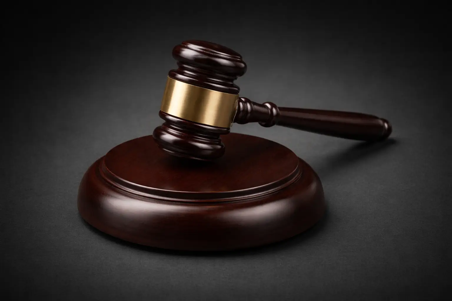 Judge wooden gavel representing courtroom authority in Banaras District Court and Allahabad High Court